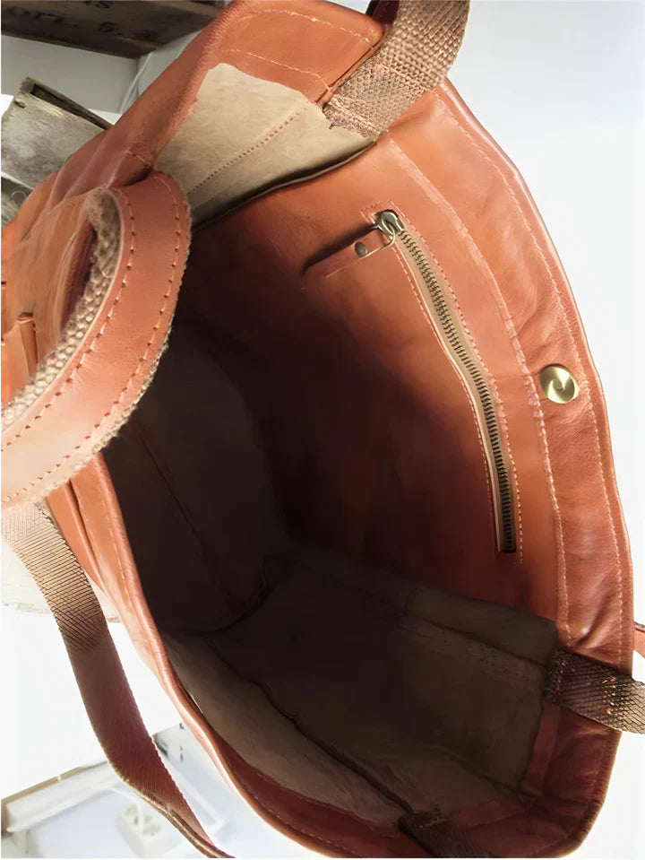 Birgitta | Klassisk Læder Tote Bag