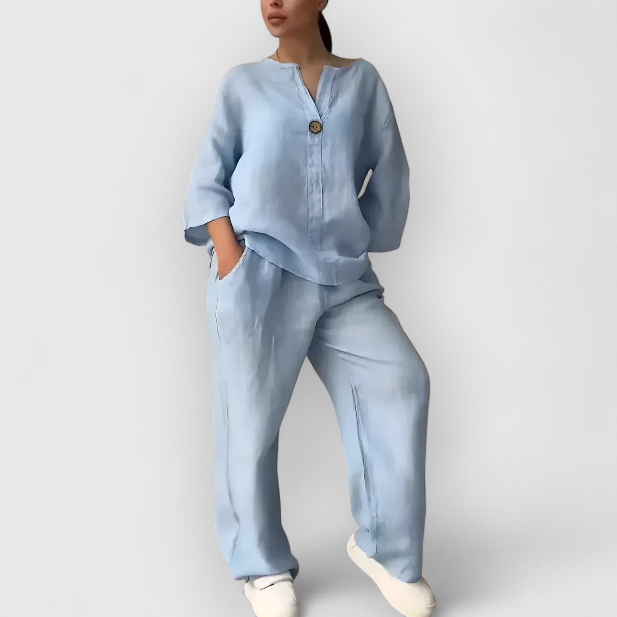 Birgitta | Margherita Linned sæt i afslappet, elegant stil