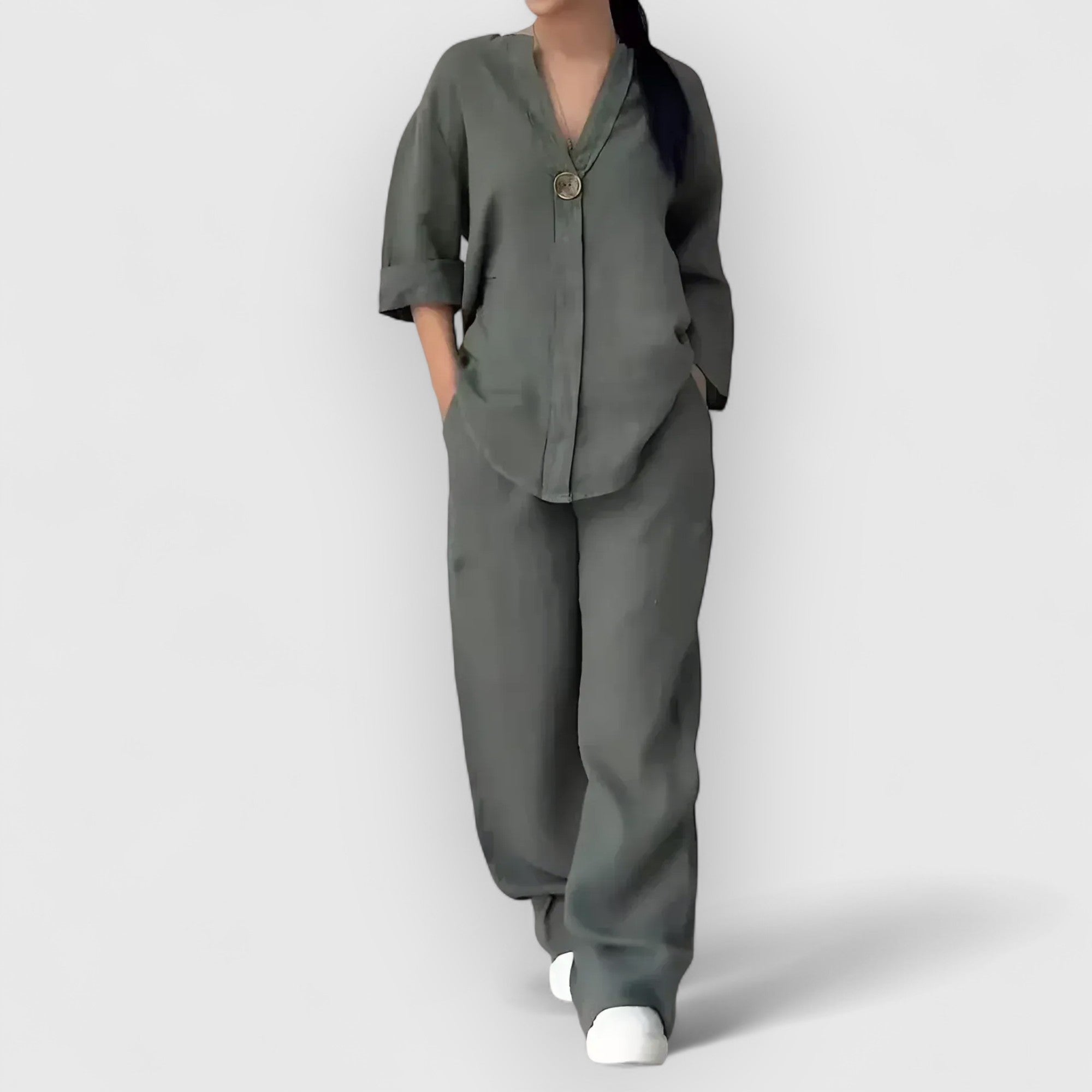 Birgitta | Margherita Linned sæt i afslappet, elegant stil
