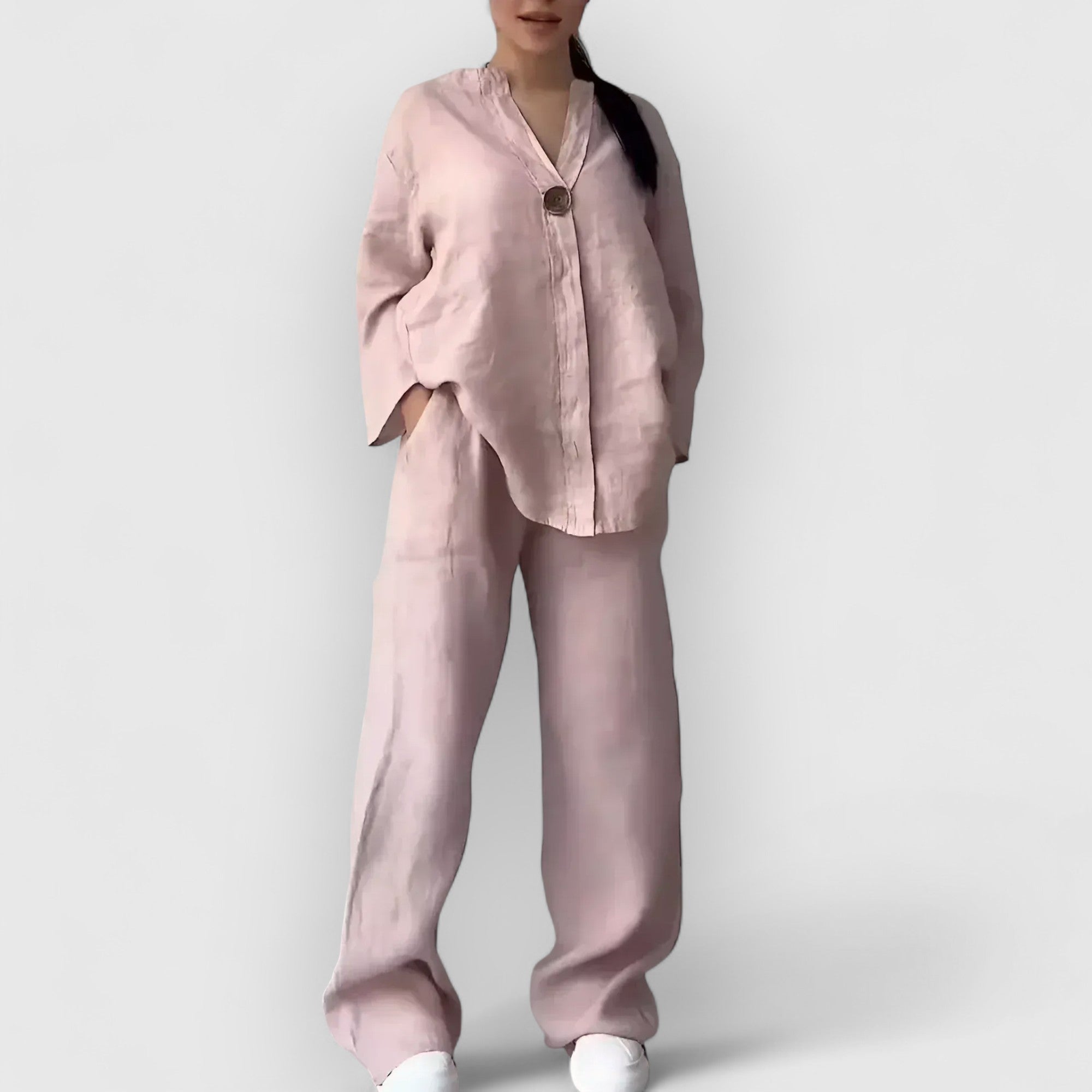 Birgitta | Margherita Linned sæt i afslappet, elegant stil