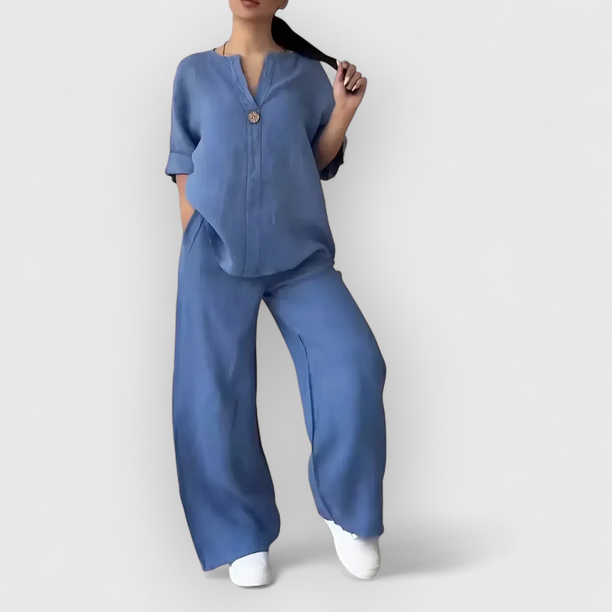 Birgitta | Margherita Linned sæt i afslappet, elegant stil